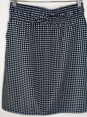 ALBION Fit Away Skirt In Black & White Gingham Check Women’s Small Activewear EU